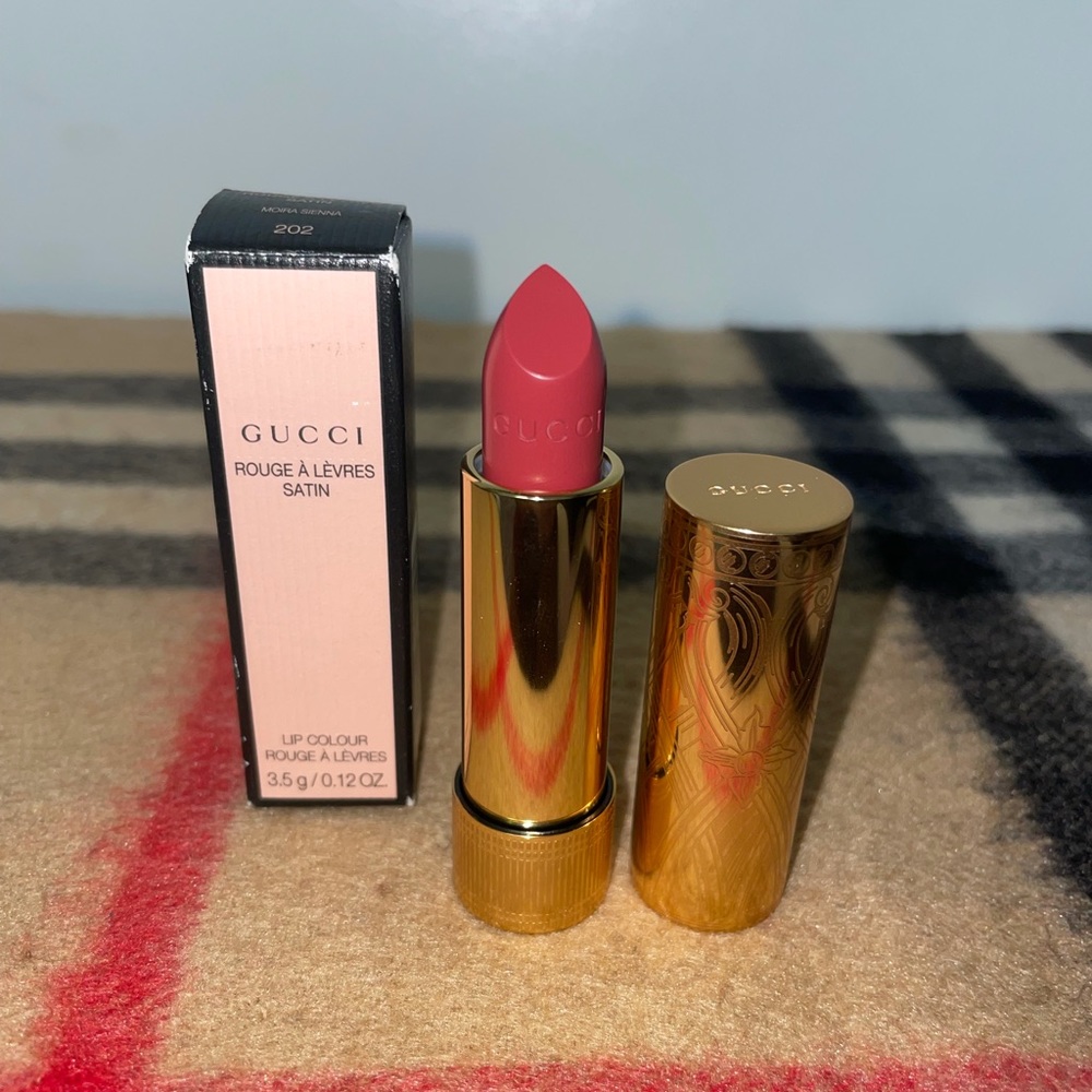 Gucci Rouge A Levres Satin Lip Colour - # 202 Moira Sienna 3.5g/0.12oz NEW.